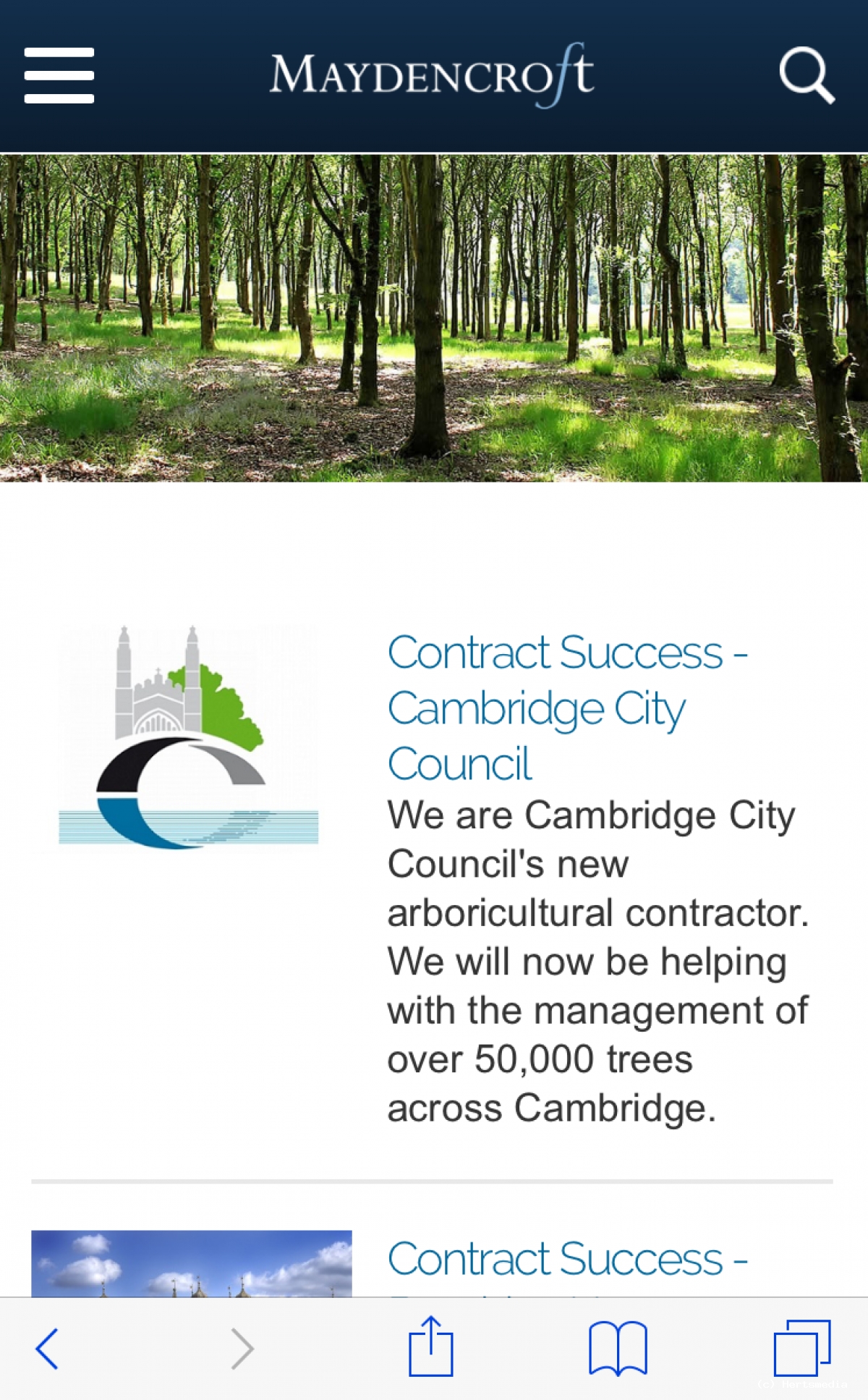 New updated site for Maydencroft Ltd