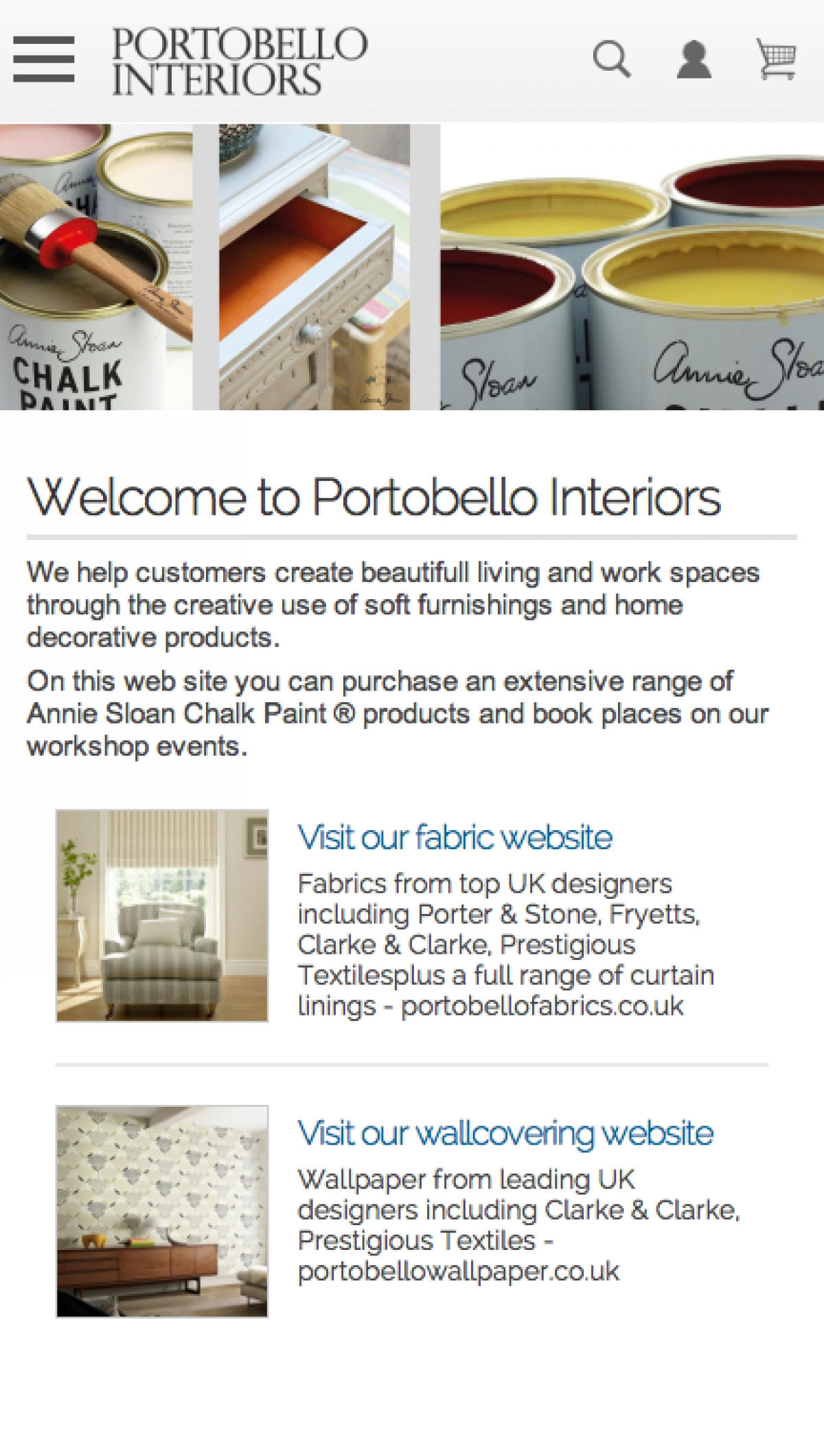 Portobello Interiors Annie Sloan Paint Sales