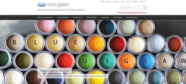 Blue Jigsaw Tablecloths, Napkins & Bed Linen