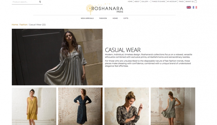 Roshanara Paris Fashion website and online shop
