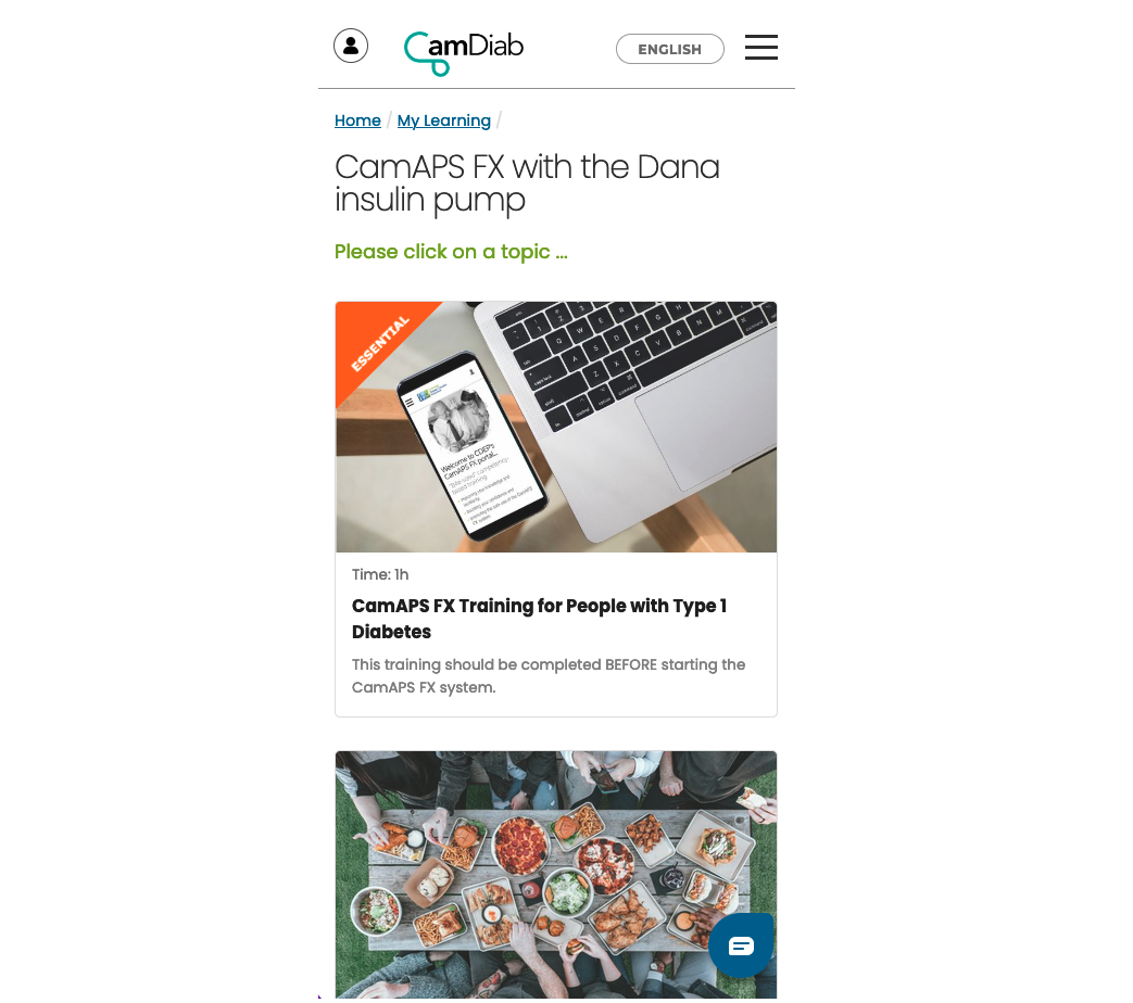 Responsive design, with phone and tablet users in mind Multi-lingual, multi-device insulin pump e-learning for mylife YpsoPump and Dana - updated May 2022