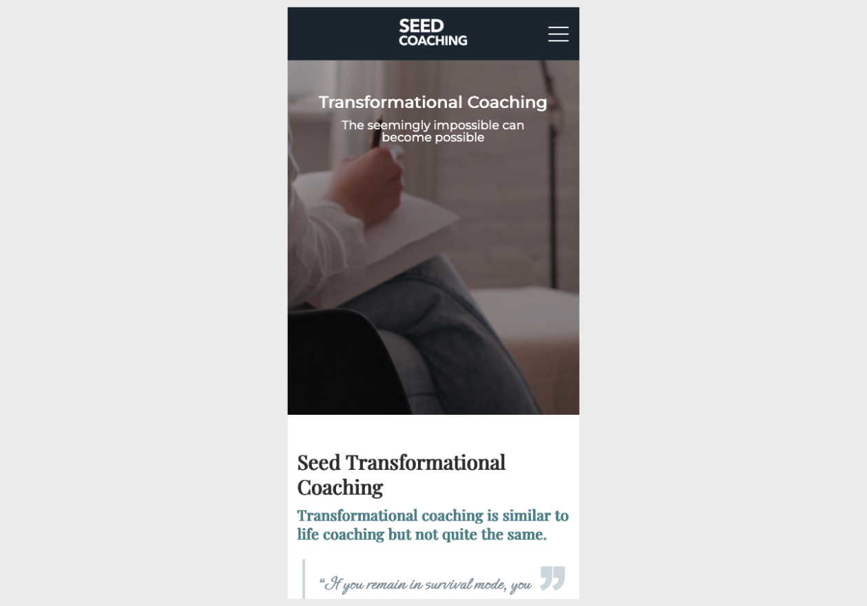 Seed Coaching