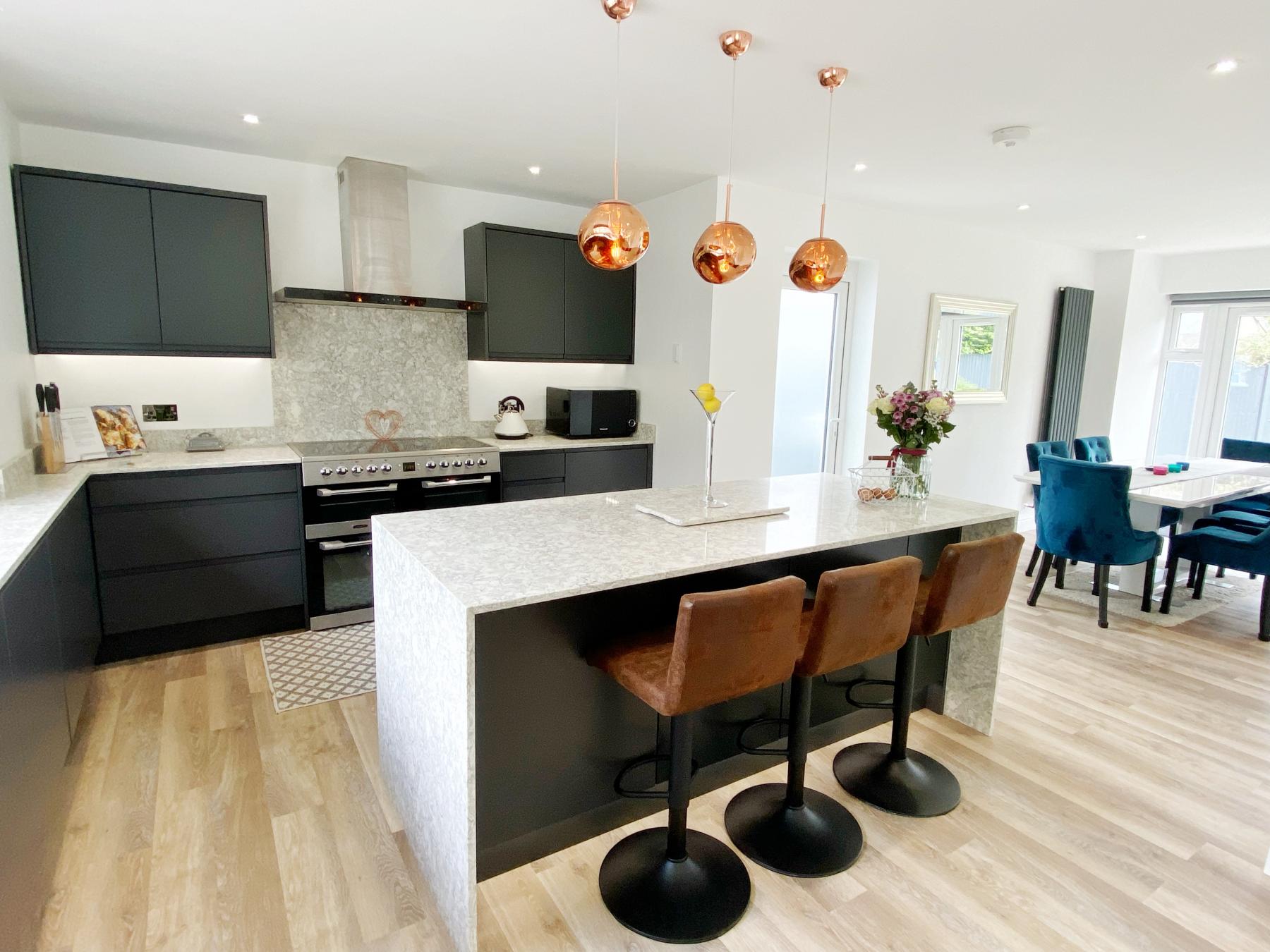 Quartz Kitchen Islands, template, fabricate and install Granite, Marble, Porcelain, Quartz fabricators & installers